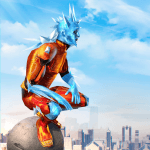 Snow Storm Superhero Icon
